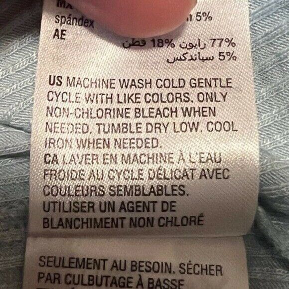 Jenni Ether Blue Solid Ribbed Lounge Pajama Tank Top Extra Small NWT - Picture 5 of 7